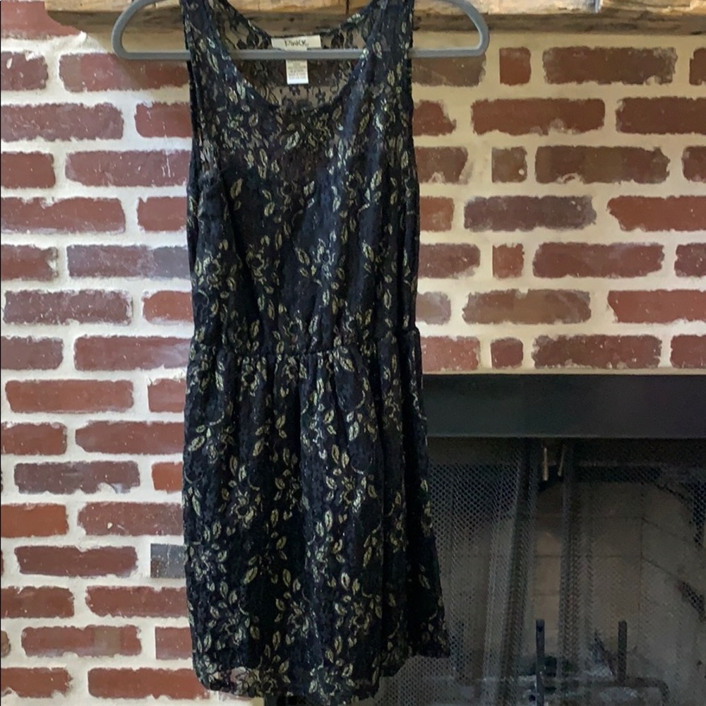 Black and Gold Dress